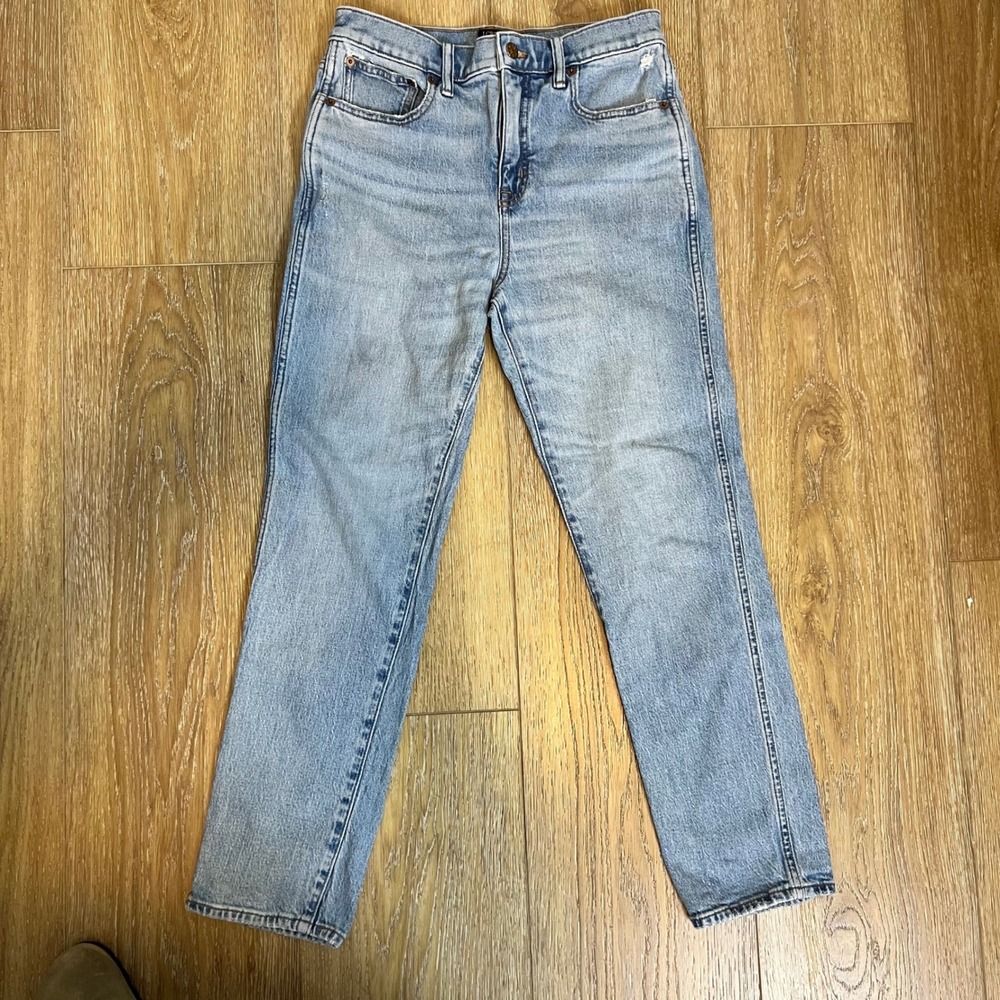 J.Crew Classic Vintage Light Wash Denim Jeans Women Size 27 Straight‎ Leg